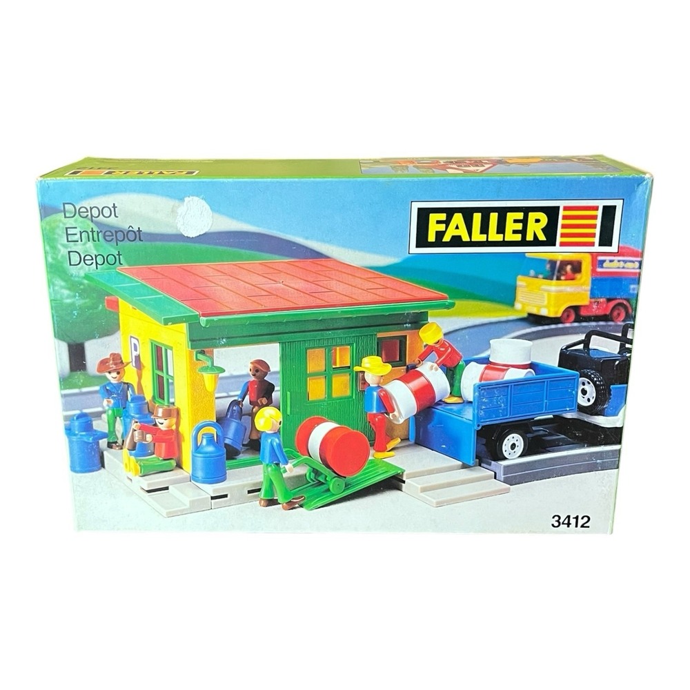 Faller Playland Autoland e-train 3412 Depot Set Kit Assemble Made In Germany